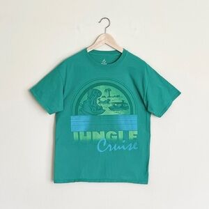 Disney Parks Jungle Cruise Ride Hippo Graphic Green T Shirt Adult size Medium